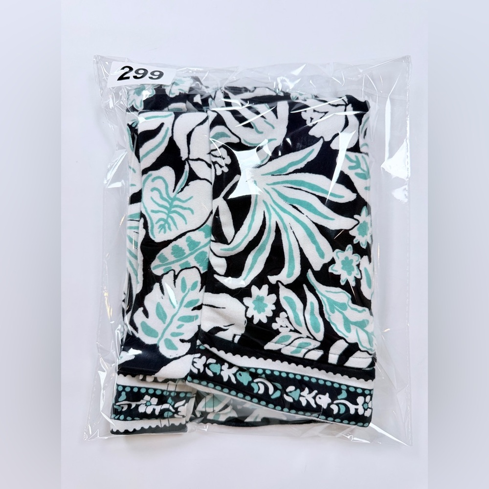 Coastal Tropical NWOT Womens S‎ Navy Aqua Blue Floral Mini Skirt Pockets Shorts - Picture 8 of 8